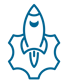 Rocket icon dark blue-1